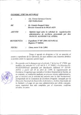 INFORME 005-2003-AGN-OGAJ