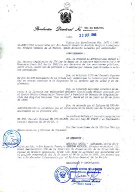 Resolución Directoral N° 014-96-AGN/OTA