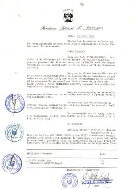 Resolución Jefatural N° 046-1993/AGN/J