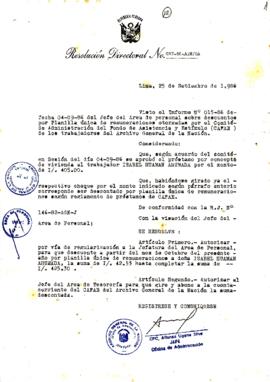 Resolución Directoral N° 97-86-AGN/OA