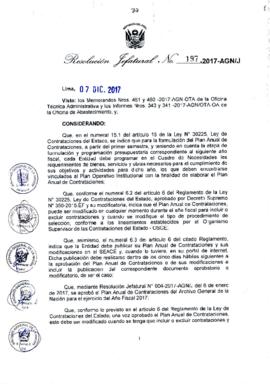 Resolución Jefatural N° 197-2017-AGN/J