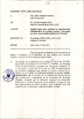 INFORME 017-2001-AGN-OGAJ