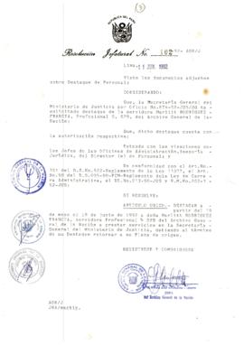Resolución Jefatural N° 102-1992/AGN/J