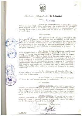 Resolución Jefatural N° 218-1984/AGN/J