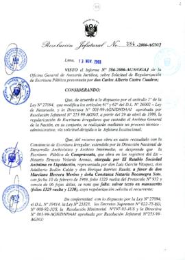 Resolución Jefatural N° 384-2006-AGN/J