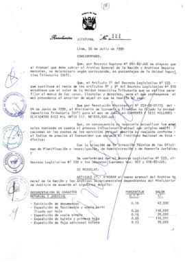 Resolución Jefatural N° 121-1990/AGN/J