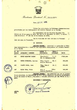 Resolución Directoral N° 108-85-AGN/OA