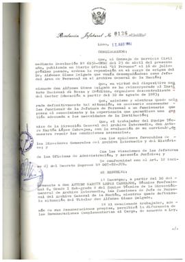 Resolución Jefatural N° 136-1983/AGN/J
