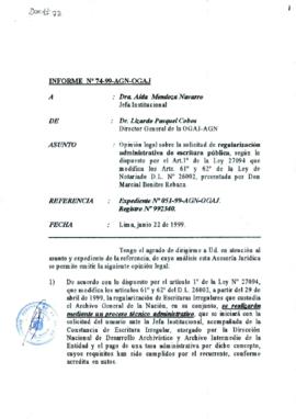INFORME 074-99-AGN-OGAJ