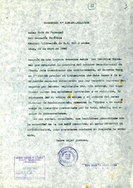 MEMORANDUM 218-86-JOAJ/AGN