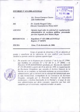 INFORME 433-2006-AGN/OGAJ