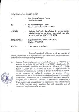 INFORME 063-2003-AGN-OGAJ