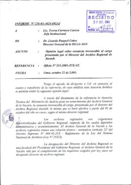 INFORME 226-2003-AGN-OGAJ