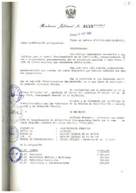 Resolución Jefatural N° 155-1983/AGN/J