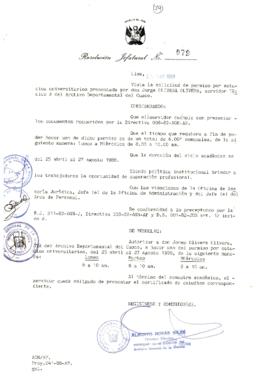 Resolución Jefatural N° 079-1988/AGN/J
