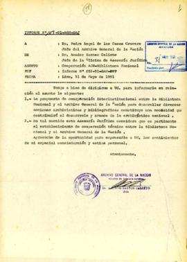 INFORME 109-91-AGN/OAJ