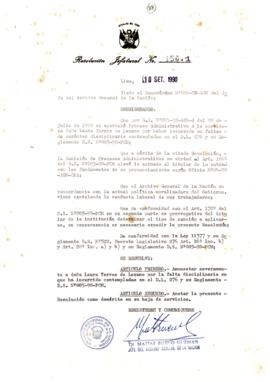 Resolución Jefatural N° 156.1-1990/AGN/J