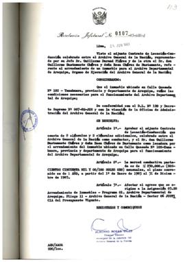 Resolución Jefatural N° 107-1983/AGN/J