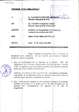 INFORME 013-2000-AGN-OGAJ