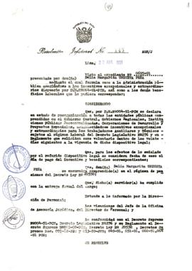 Resolución Jefatural N° 145-1991/AGN/J