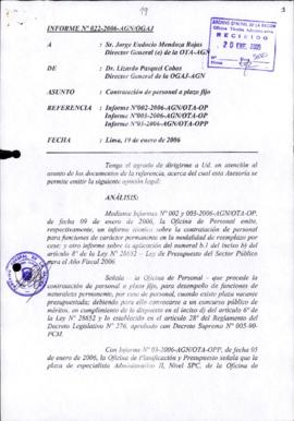 INFORME 022-2006-AGN/OGAJ