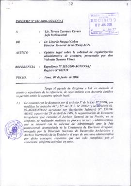 INFORME 181-2006-AGN/OGAJ
