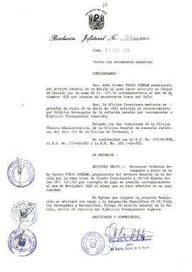 Resolución Jefatural N° 063-1993/AGN/J