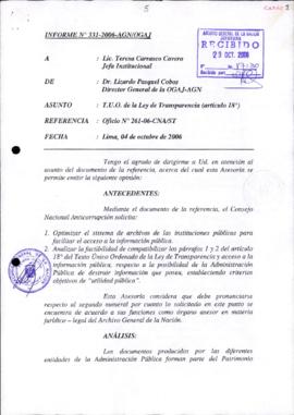 INFORME 331-2006-AGN/OGAJ