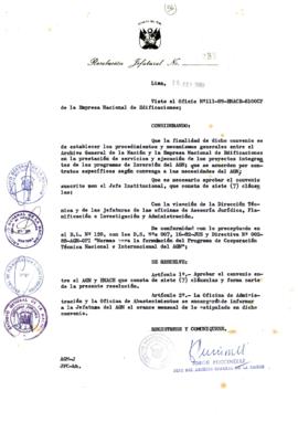 Resolución Jefatural N° 055-1989/AGN/J