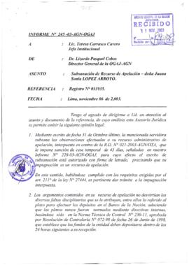 INFORME 245-2003-AGN-OGAJ