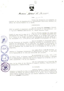 Resolución Jefatural N° 011-1989/AGN/J