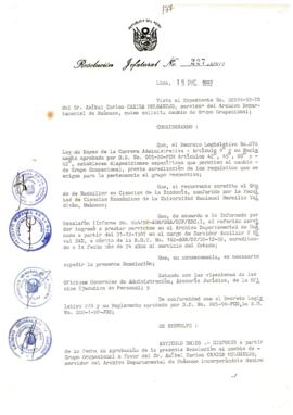 Resolución Jefatural N° 227-1992/AGN/J