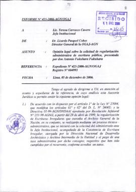 INFORME 425-2006-AGN/OGAJ