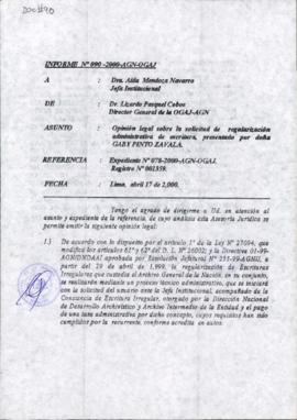 INFORME 090-2000-AGN-OGAJ