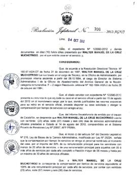Resolución Jefatural N° 300-2012-AGN/J