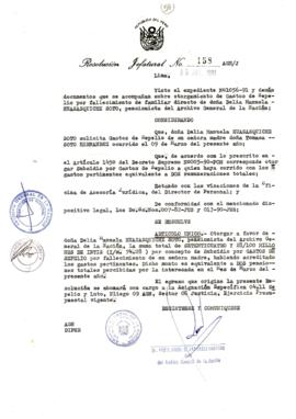 Resolución Jefatural N° 158-1991/AGN/J