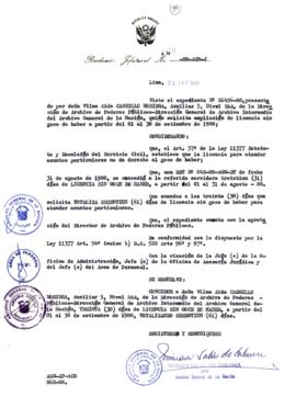 Resolución Jefatural N° 168-1988/AGN/J