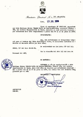 Resolución Directoral N° 044-88-AGN/OA