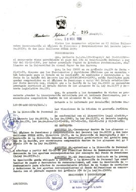 Resolución Jefatural N° 205-1990/AGN/J