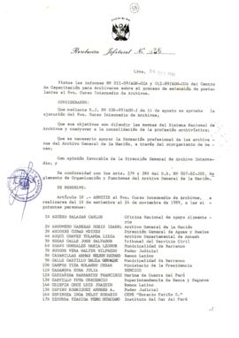 Resolución Jefatural N° 056-1989/AGN/J