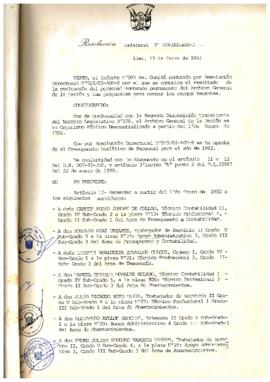 Resolución Jefatural N° 006-1982/AGN/J
