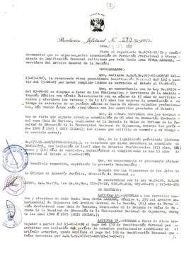 Resolución Jefatural N° 279-1991/AGN/J