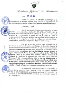 Resolución Jefatural N° 246-2006-AGN/J