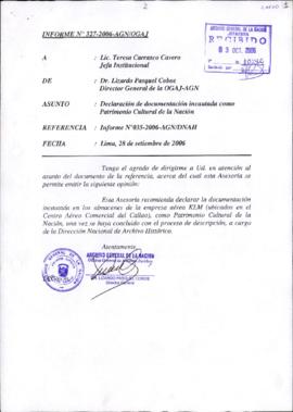 INFORME 327-2006-AGN/OGAJ