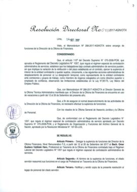 Resolución Directoral N° 043-2017-AGN/OTA