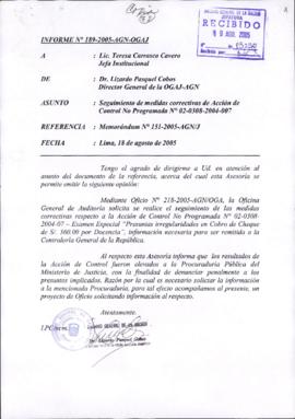 INFORME 189-2005-AGN-OGAJ