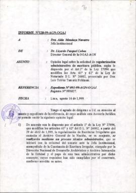 INFORME 128-99-AGN-OGAJ