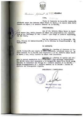 Resolución Jefatural N° 032-1985/AGN/J