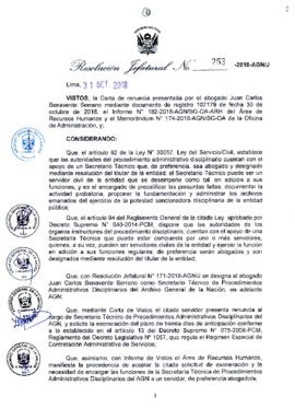 Resolución Jefatural N° 253-2018-AGN/J