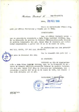Resolución Directoral N° 012-89-AGN/OA